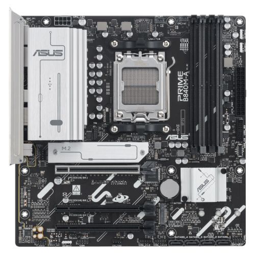 ASUS PRIME B840M-A-CSM Micro ATX AM5 Motherboard - DDR5, 2.5G LAN, 3x M.2 ASUS PRIME B840M-A-CSM Micro ATX AM5 Motherboard - DDR5, 2.5G LAN, 3x M.2